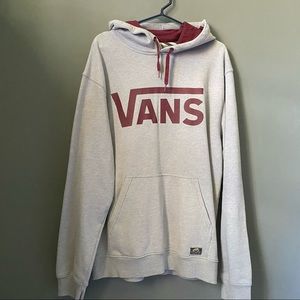 Grey Vans logo hoodie